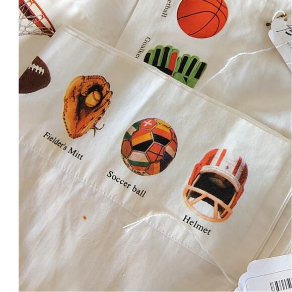 NEW Twin/Single Flat sheet and pillowcase set ALL SPORTS/100% Cotton/super soft! - Picture 2 of 9